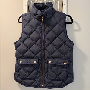 J. Crew Dark Blue Quilted Kids Vest